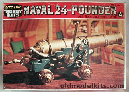 Life-Like 1/24 Naval 24 Pounder Cannon - Two Kits, 09690 plastic model kit